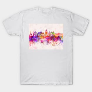 Cluj-Napoca skyline in watercolor T-Shirt